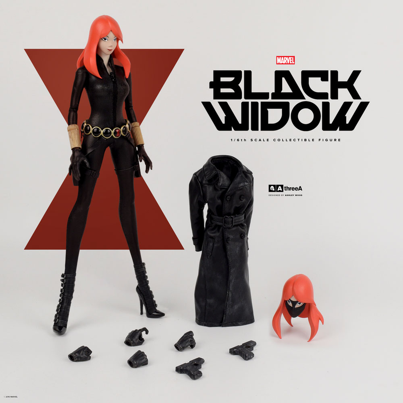 Illustration for article titled Black Widow Gets Animated For This Super-Stylized Action Figure